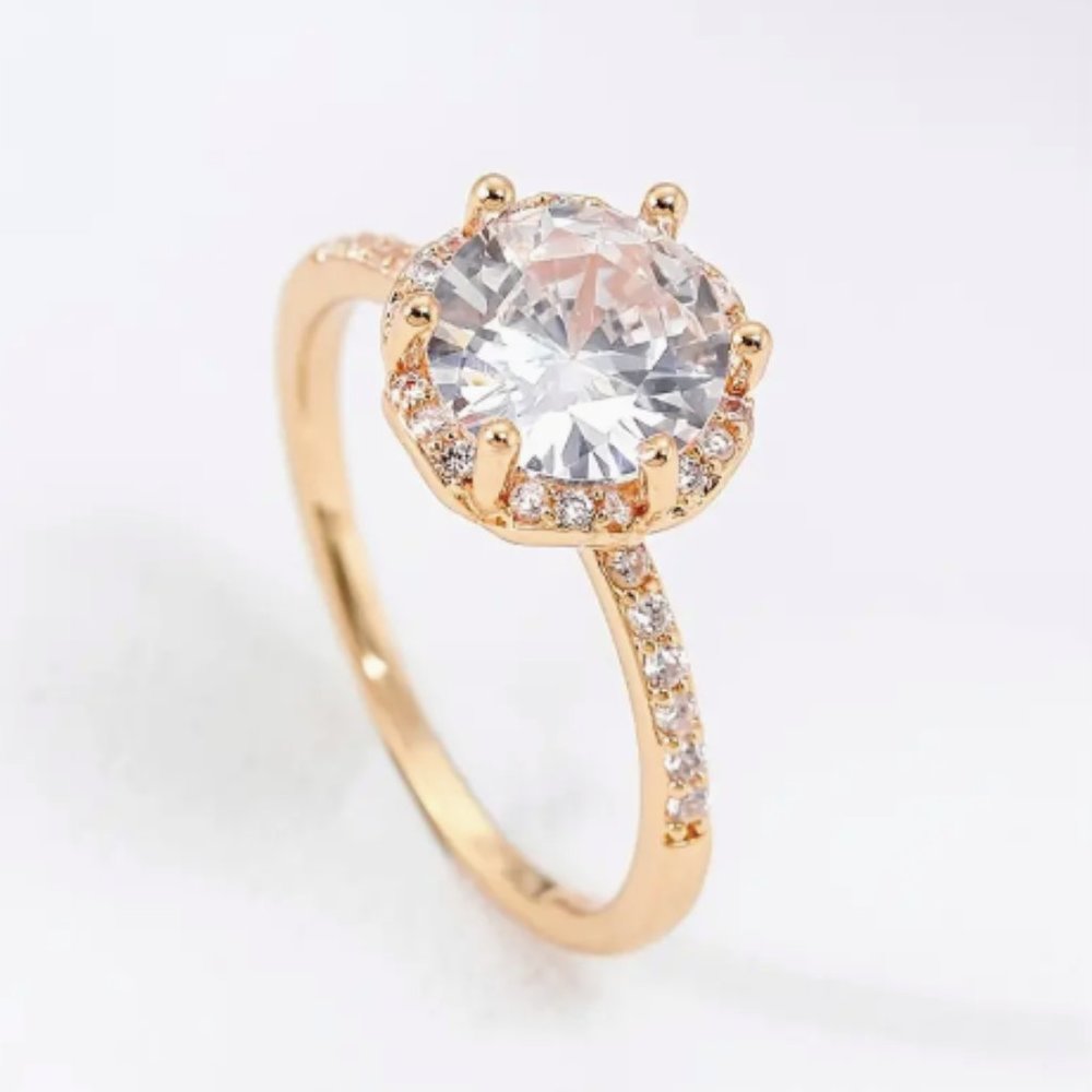 18k Gold Plated Diamond Ring